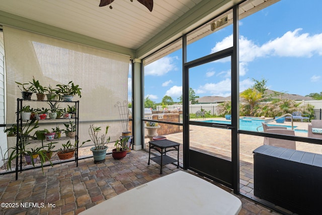 124 Tintamarre Dr, Saint Augustine, FL 32259 - sunroom featuring ceiling fan
