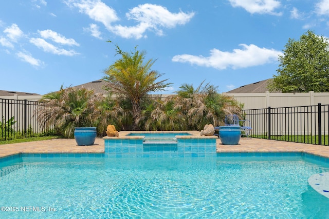 124 Tintamarre Dr, Saint Augustine, FL 32259 - view of pool with a hot tub, fence, and a fenced in pool