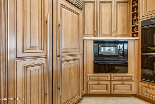 108 Harbourmaster Ct, Ponte Vedra Beach, FL 32082 - kitchen featuring open shelves and black appliances