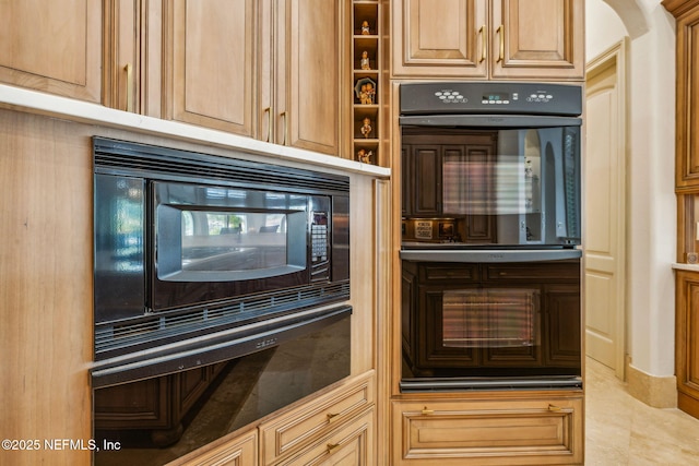 108 Harbourmaster Ct, Ponte Vedra Beach, FL 32082 - kitchen with black appliances and a warming drawer