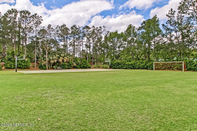 108 Harbourmaster Ct, Ponte Vedra Beach, FL 32082 - view of yard with view of scattered trees and community basketball court