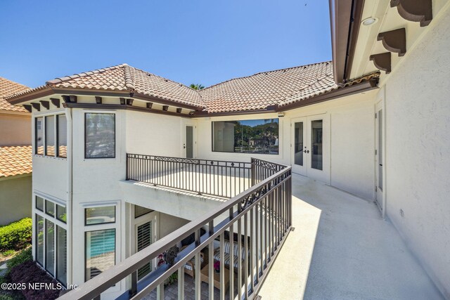 108 Harbourmaster Ct, Ponte Vedra Beach, FL 32082 - balcony with french doors and stairs