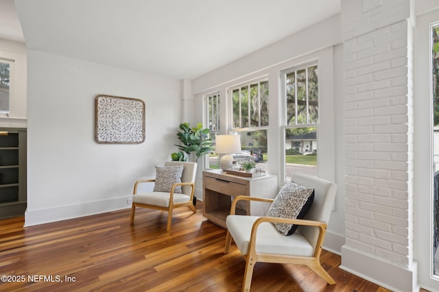 2930 Apache Ave, Jacksonville, FL 32210 - living area with baseboards and wood finished floors