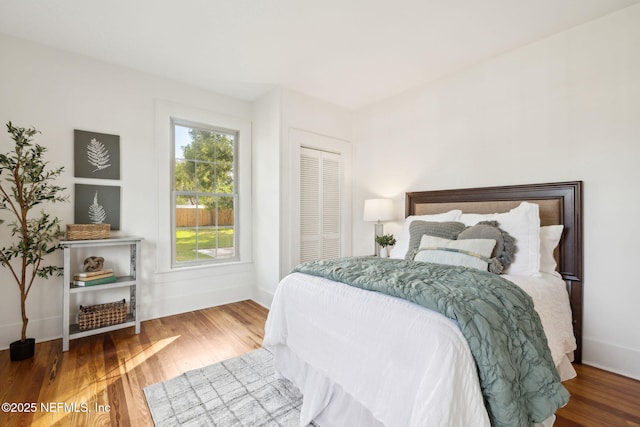 2930 Apache Ave, Jacksonville, FL 32210 - bedroom featuring wood finished floors, a closet, and baseboards