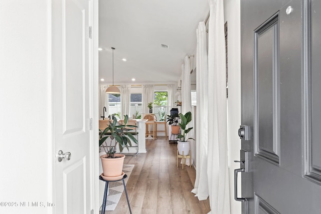 80 Boulder Ln, Saint Johns, FL 32259 - foyer entrance featuring light wood-style flooring and recessed lighting