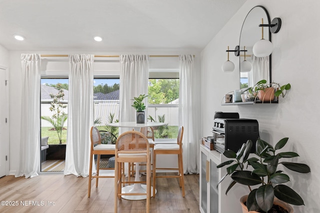 80 Boulder Ln, Saint Johns, FL 32259 - dining space featuring wood finished floors and recessed lighting
