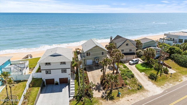 3365 N Ocean Shore Blvd, Flagler Beach, FL 32136 - bird's eye view with a water view and a view of the beach