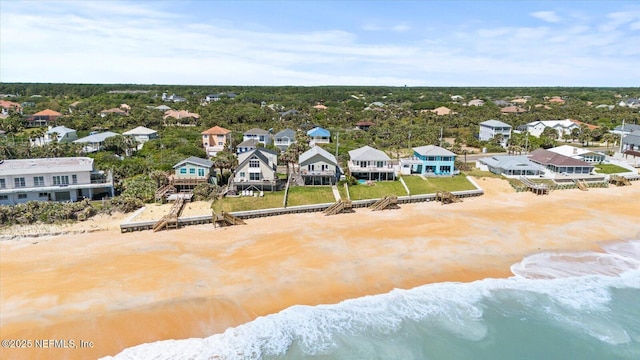 3365 N Ocean Shore Blvd, Flagler Beach, FL 32136 - drone / aerial view featuring a residential view and a water view