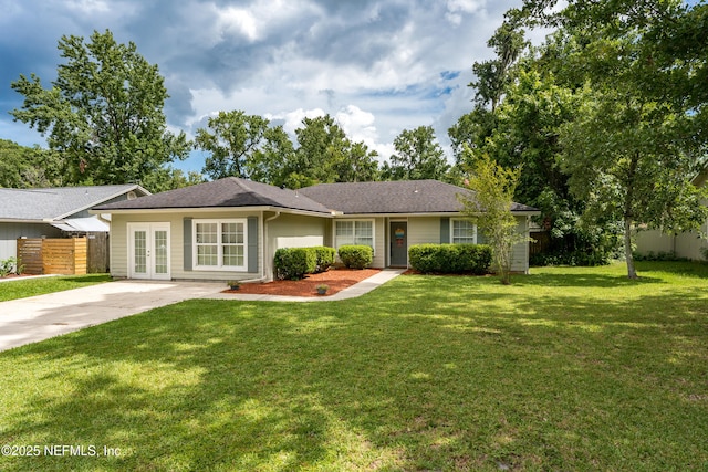 2599 Sandy Hollow Dr, Middleburg, FL 32068 - ranch-style house featuring french doors