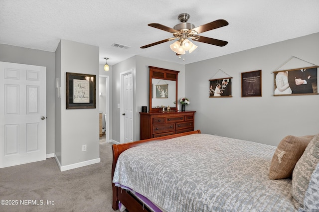2599 Sandy Hollow Dr, Middleburg, FL 32068 - bedroom with carpet floors, ceiling fan, and ensuite bathroom
