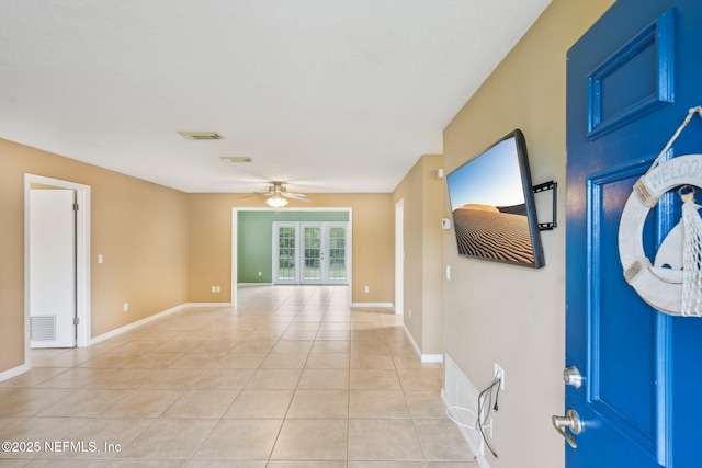 369 Altara Dr, Saint Augustine, FL 32086 - hall with light tile patterned floors and baseboards