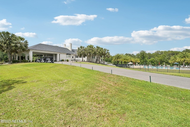 3367 Turkey Creek Dr, Green Cove Springs, FL 32043 - view of yard featuring an attached garage and concrete driveway