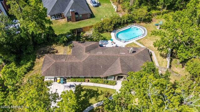 11136 River Creek Dr W, Jacksonville, FL 32223 - view from above of property featuring a pool area
