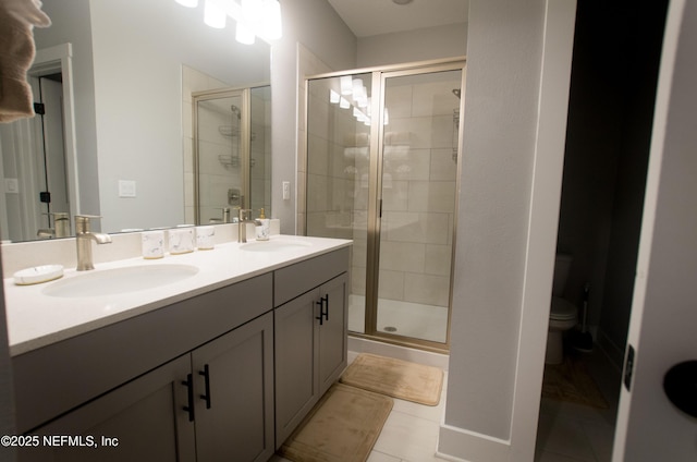 11104 Motion Ct, Jacksonville, FL 32256 - full bath with a sink, a shower stall, and toilet