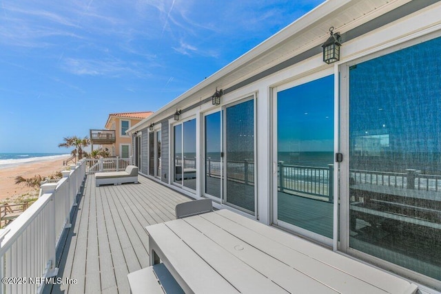 3083 S Ponte Vedra Blvd, Ponte Vedra Beach, FL 32082 - deck with view of water and beach