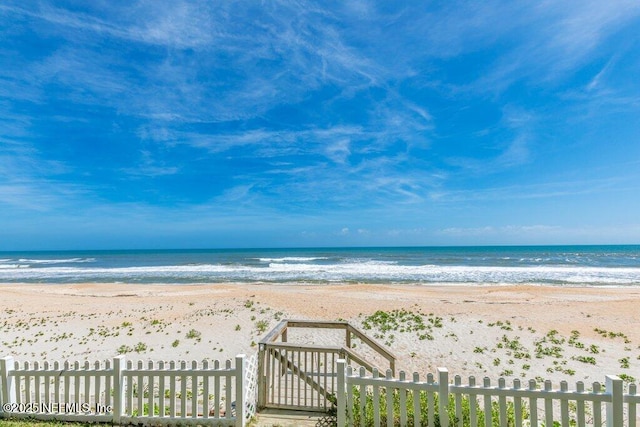 3083 S Ponte Vedra Blvd, Ponte Vedra Beach, FL 32082 - water view featuring nearby beach and fence