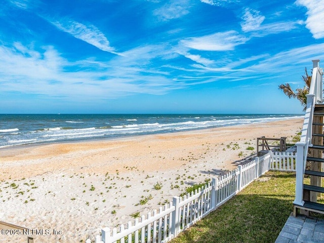 3083 S Ponte Vedra Blvd, Ponte Vedra Beach, FL 32082 - water view featuring local beach and fence