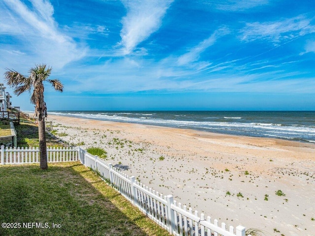 3083 S Ponte Vedra Blvd, Ponte Vedra Beach, FL 32082 - water view with local beach and fence