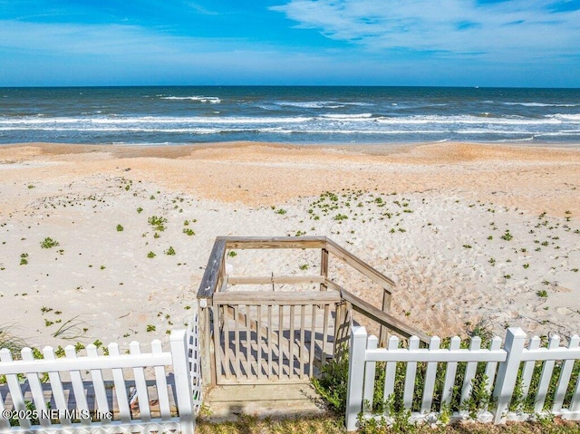 3083 S Ponte Vedra Blvd, Ponte Vedra Beach, FL 32082 - water view with local beach and fence