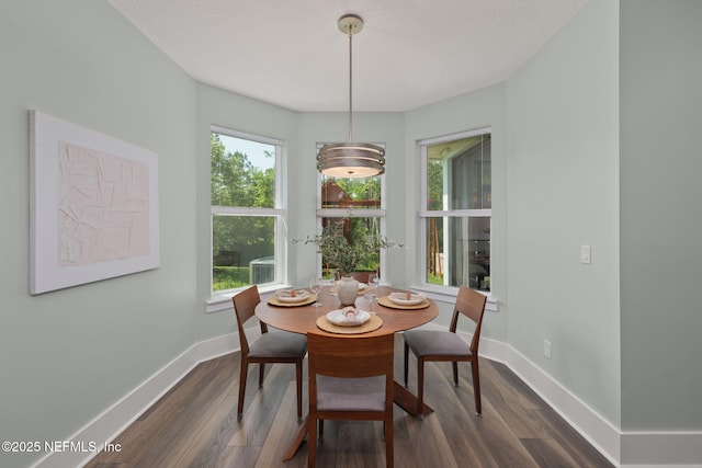55 Rainbow Trout Ln, Ponte Vedra, FL 32081 - dining area with dark wood finished floors and baseboards