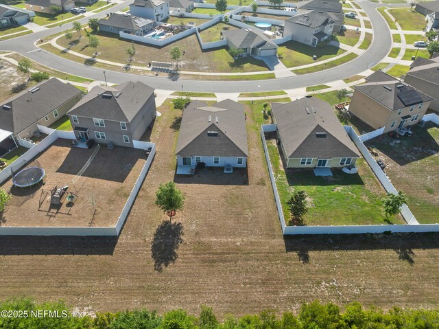 drone / aerial view featuring a residential view