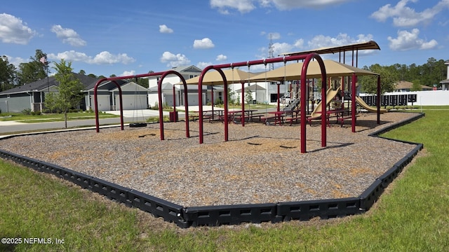2442 Glade Ln, Green Cove Springs, FL 32043 - community playground featuring a residential view