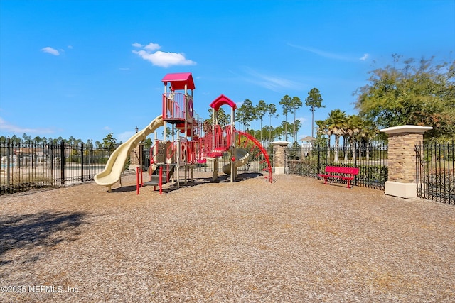 community playground featuring fence