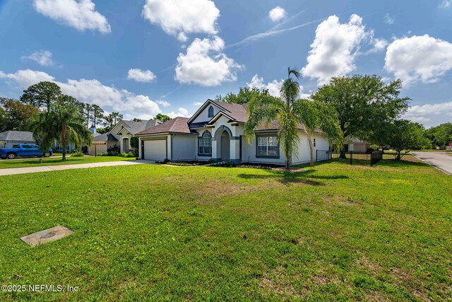 132 Summerhill Cir, Saint Augustine, FL 32086 - single story home featuring driveway, an attached garage, and stucco siding