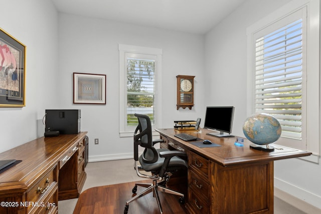 1553 Coastal Oaks Cir, Fernandina Beach, FL 32034 - home office featuring baseboards and wood finished floors