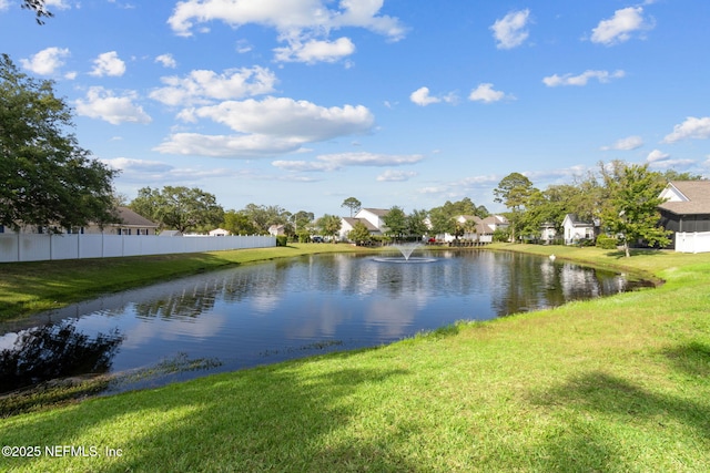 1553 Coastal Oaks Cir, Fernandina Beach, FL 32034 - water view with fence and a residential view