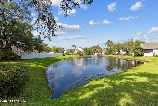 1553 Coastal Oaks Cir, Fernandina Beach, FL 32034 - water view featuring fence and a residential view