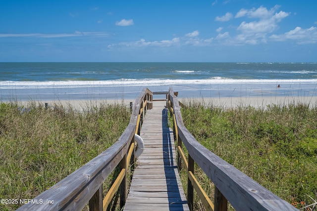 2900 Coastal Hwy # 1, Saint Augustine, FL 32084 - property view of water featuring a beach view