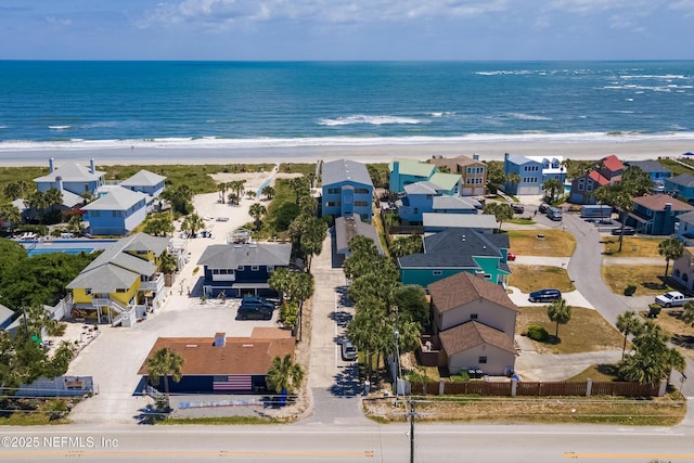 2900 Coastal Hwy # 1, Saint Augustine, FL 32084 - drone / aerial view with a water view, a residential view, and a view of the beach
