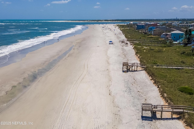 2900 Coastal Hwy # 1, Saint Augustine, FL 32084 - aerial view featuring a view of the beach and a water view