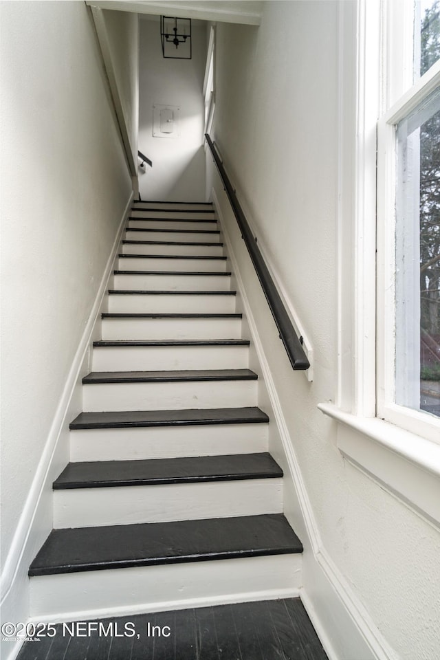 view of stairway