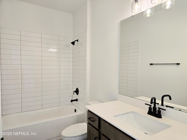3267 Pipers Way, Green Cove Springs, FL 32043 - bathroom featuring toilet, bathtub / shower combination, and vanity