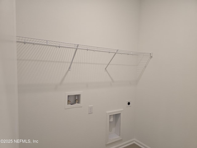 3267 Pipers Way, Green Cove Springs, FL 32043 - laundry room with electric dryer hookup, washer hookup, and baseboards