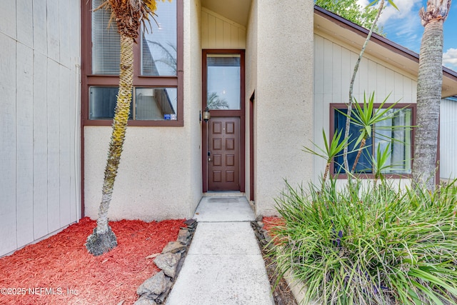 4030 Tyndel Creek Pl, Jacksonville, FL 32223 - property entrance featuring stucco siding