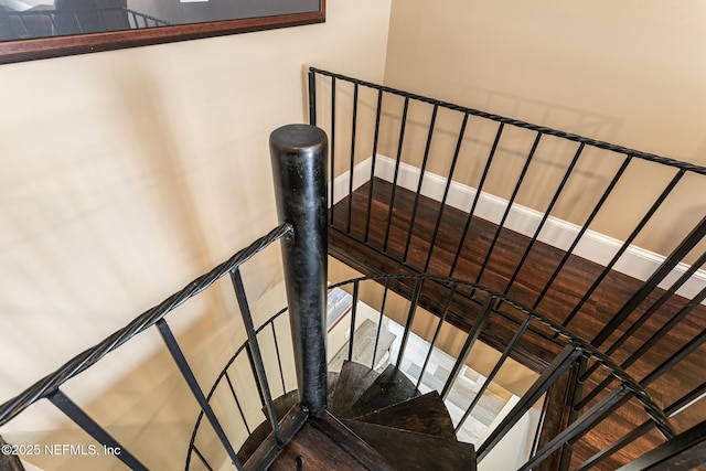 view of stairway
