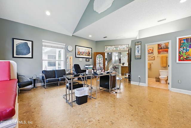 1304 Hideaway Dr S, Saint Johns, FL 32259 - office space featuring recessed lighting and vaulted ceiling