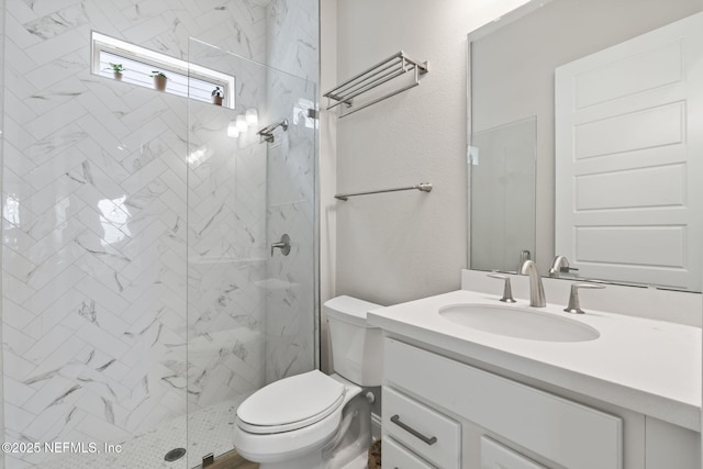 201 Bridgeton St, Saint Johns, FL 32259 - full bathroom featuring toilet, a shower stall, and vanity