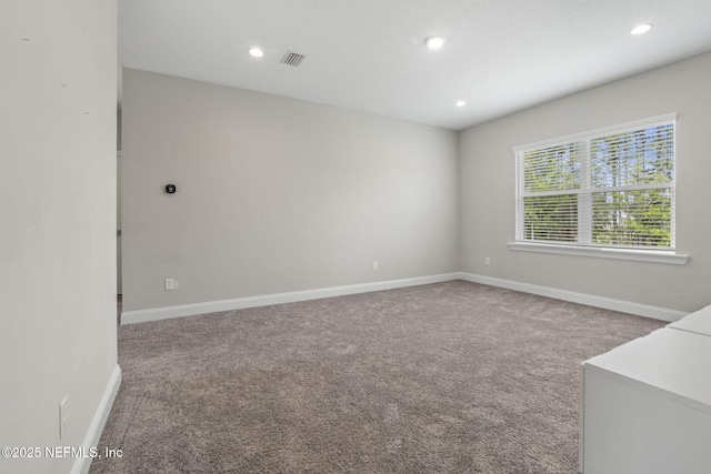 201 Bridgeton St, Saint Johns, FL 32259 - spare room with visible vents, recessed lighting, carpet, and baseboards