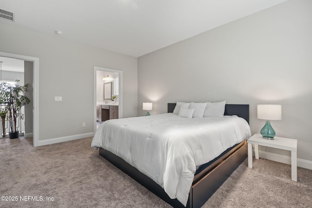 201 Bridgeton St, Saint Johns, FL 32259 - carpeted bedroom featuring baseboards, connected bathroom, and visible vents