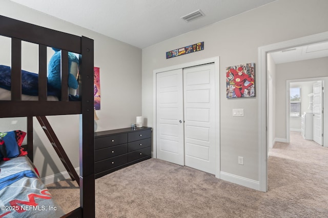 201 Bridgeton St, Saint Johns, FL 32259 - carpeted bedroom featuring baseboards, a closet, and visible vents