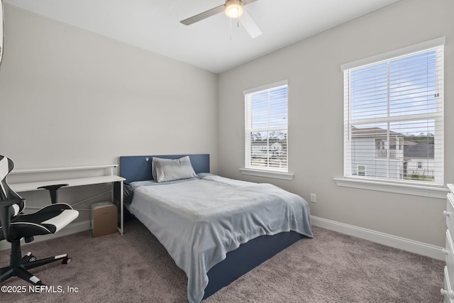 201 Bridgeton St, Saint Johns, FL 32259 - bedroom featuring carpet floors, baseboards, and ceiling fan