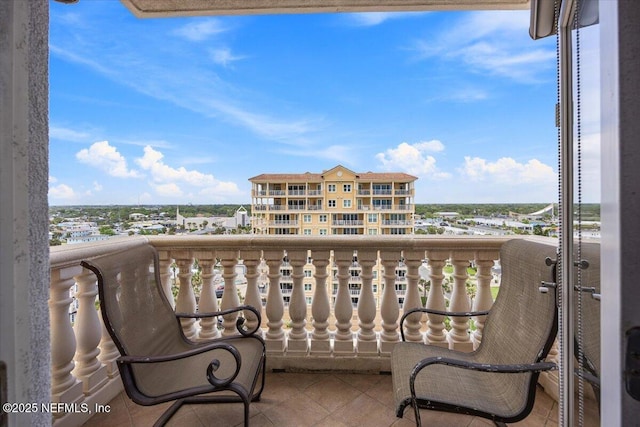 view of balcony