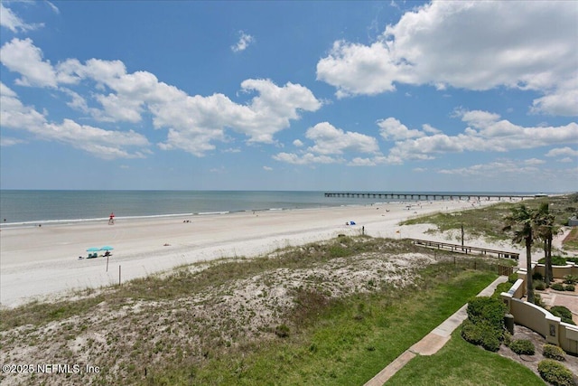 water view featuring local beach
