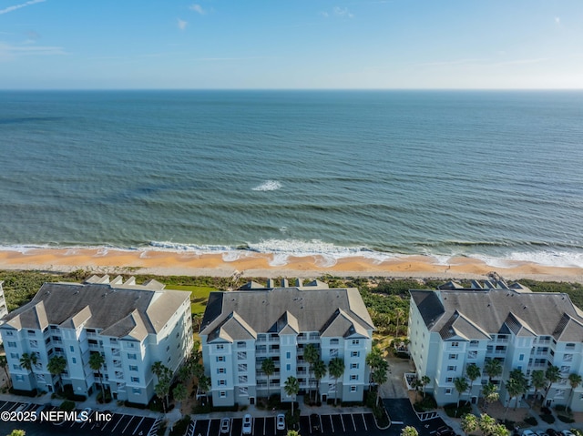 bird's eye view of unending shoreline