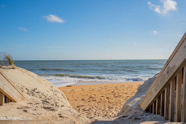 water view featuring nearby beach