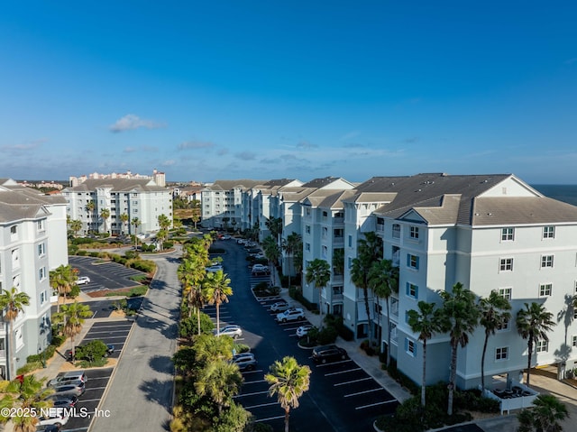 aerial view of apartment complex